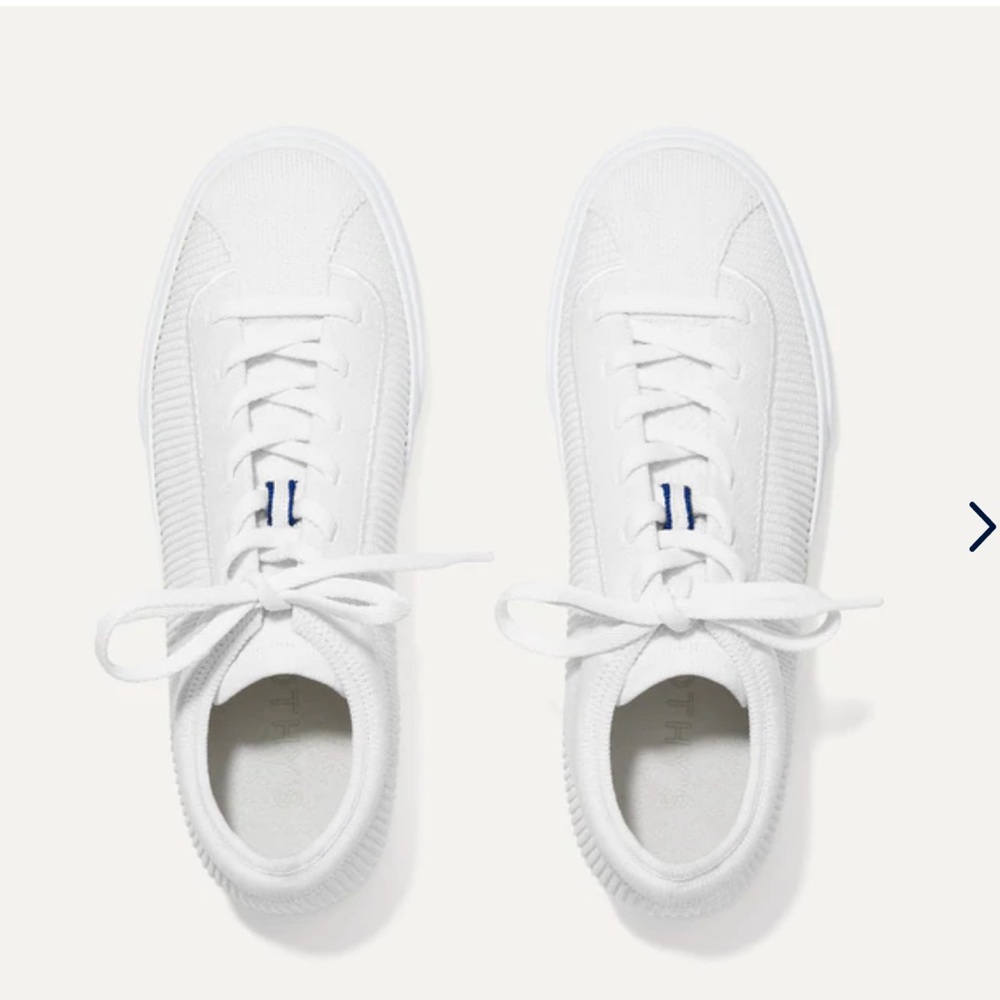 Rothys Women’s Bright White The Lace Up Sneakers Size 8